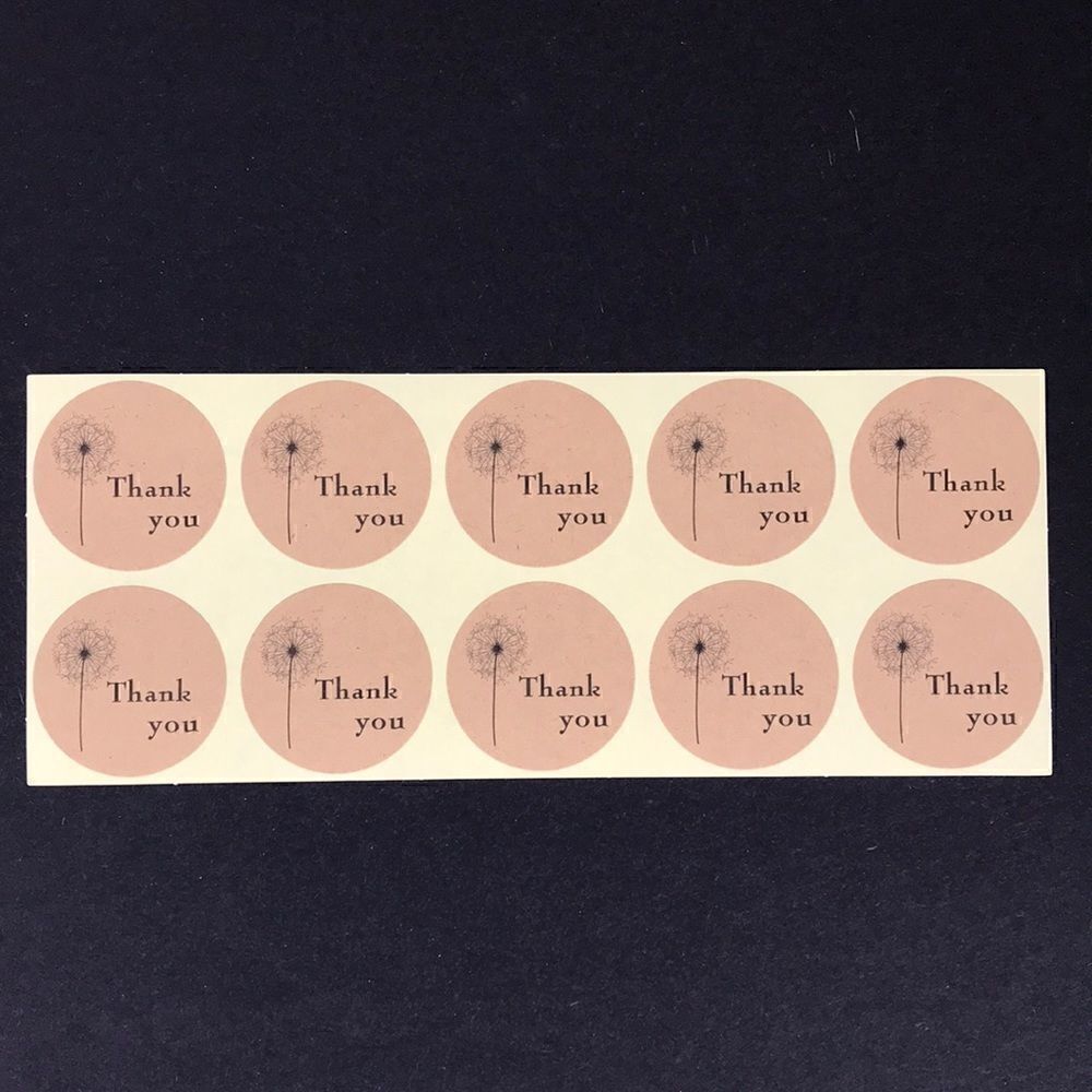 <Posher Tools> 100pcs Thank you stickers